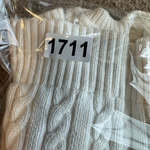 Tommy Hilfiger Womens‎ Fisherman 3D All Over Cable Knit Sweater Crewneck Size L - Picture 7 of 7